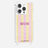 Coque Anneaux Imprimee Mum - Rose Et Jaune
