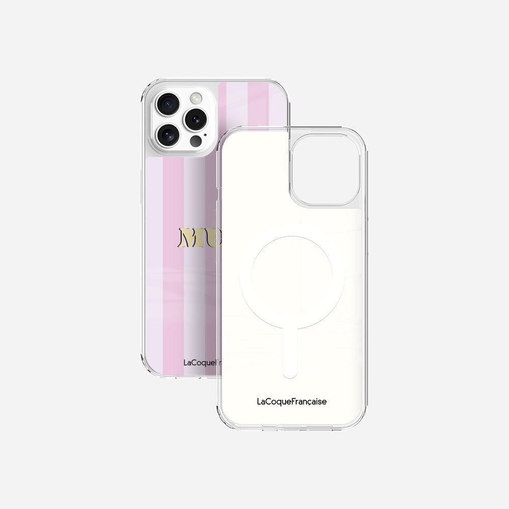 Coque Sans Anneaux Imprimee Mum - Rose Et Parme
