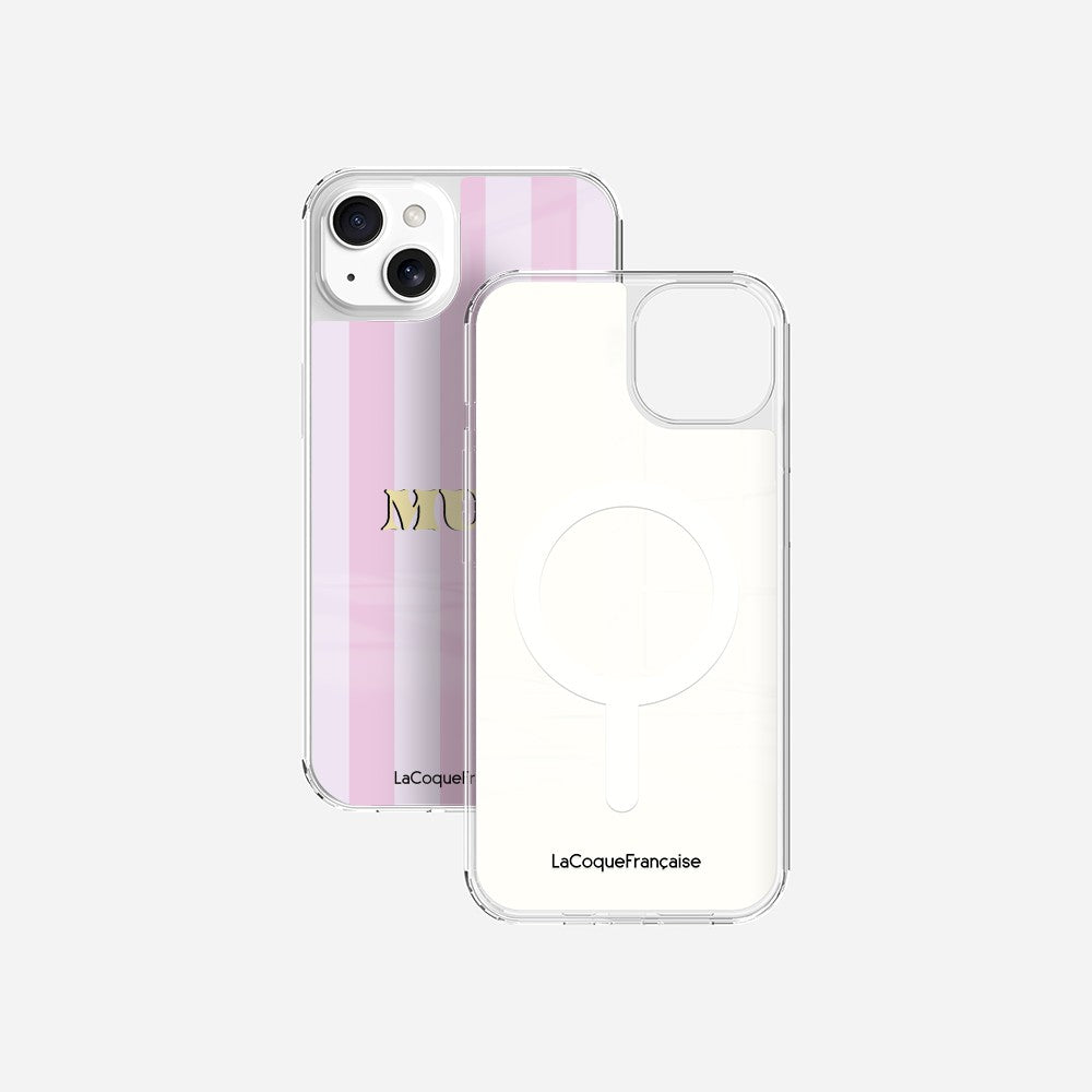Coque Sans Anneaux Imprimee Mum - Rose Et Parme