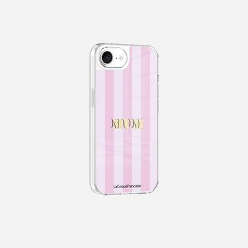 Coque Sans Anneaux Imprimee Mum - Rose Et Parme