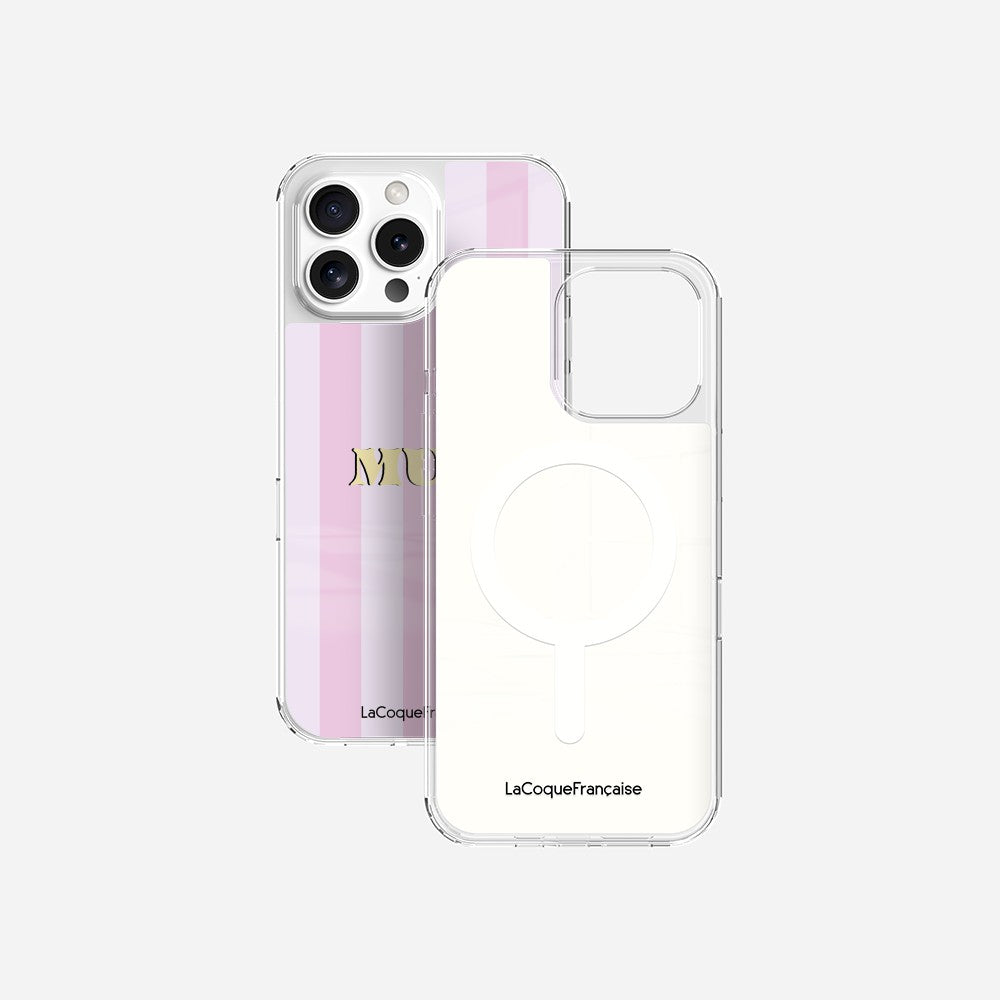 Coque Sans Anneaux Imprimee Mum - Rose Et Parme