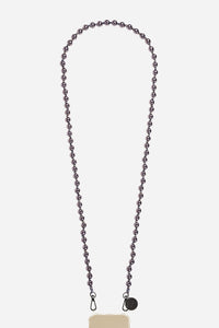 Chaine Longue Leona Noir 120 cm