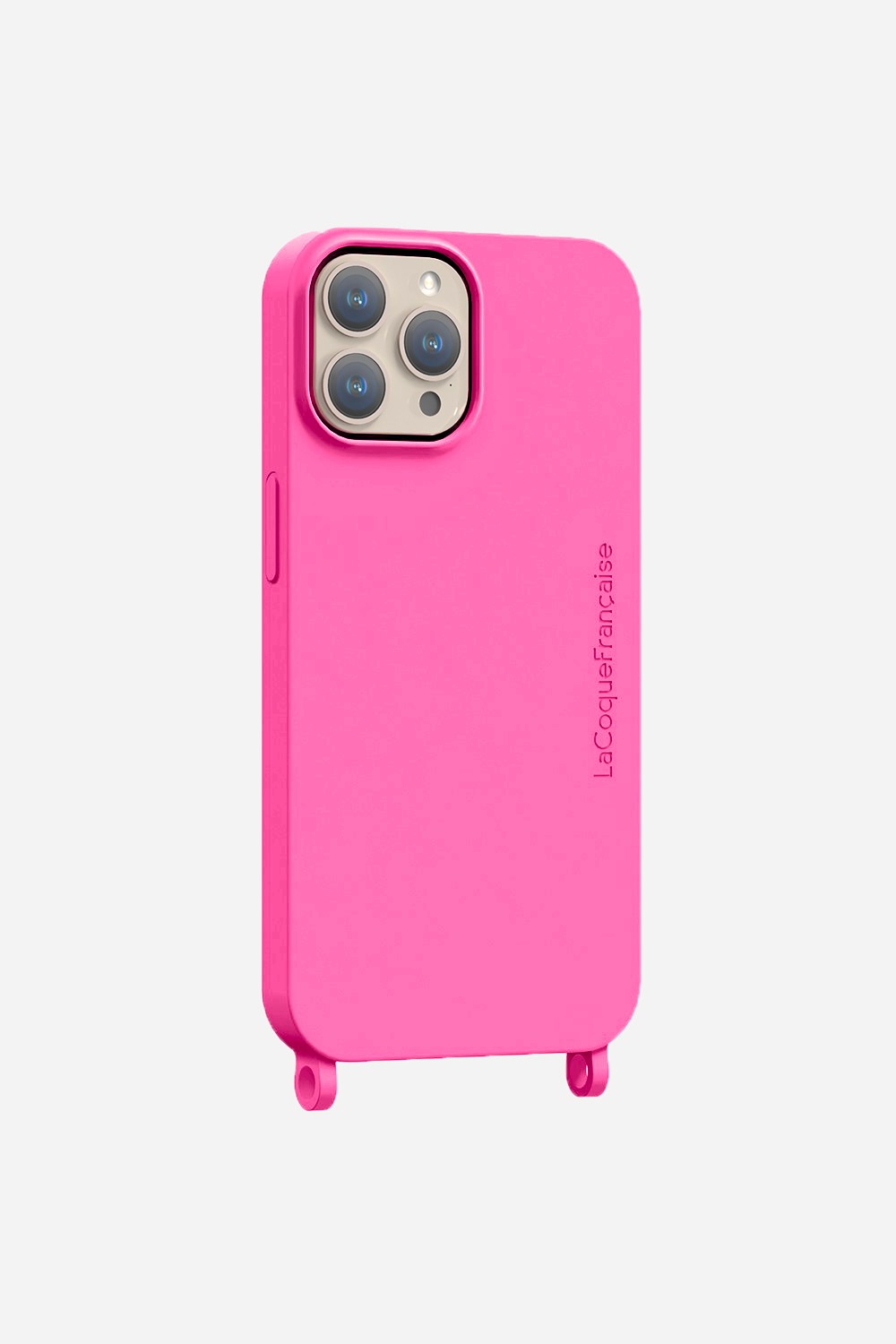Coque Anneaux Soft Touch Rose - 35
