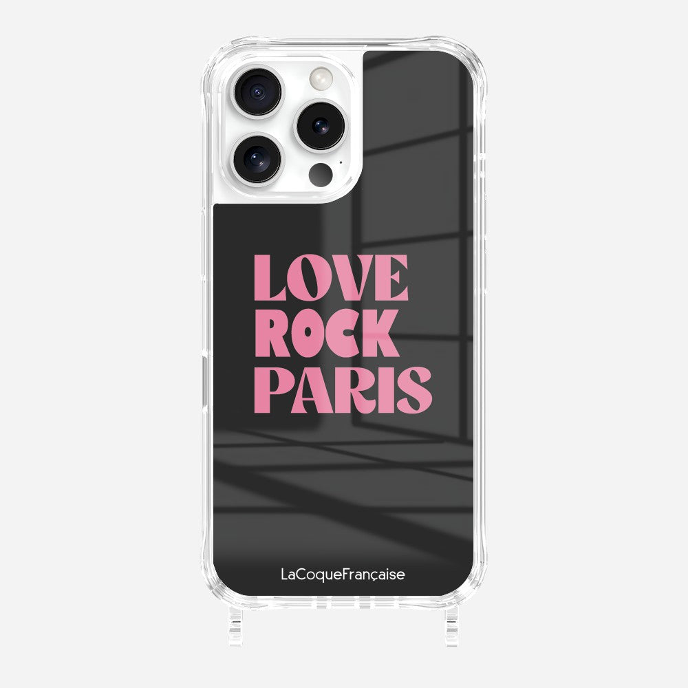Coque Anneaux Imprimee Love Paris Rock Rose - 57