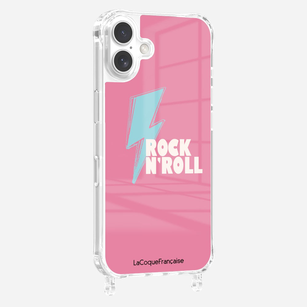 Coque Anneaux Imprimee Rock Eclair Bleu