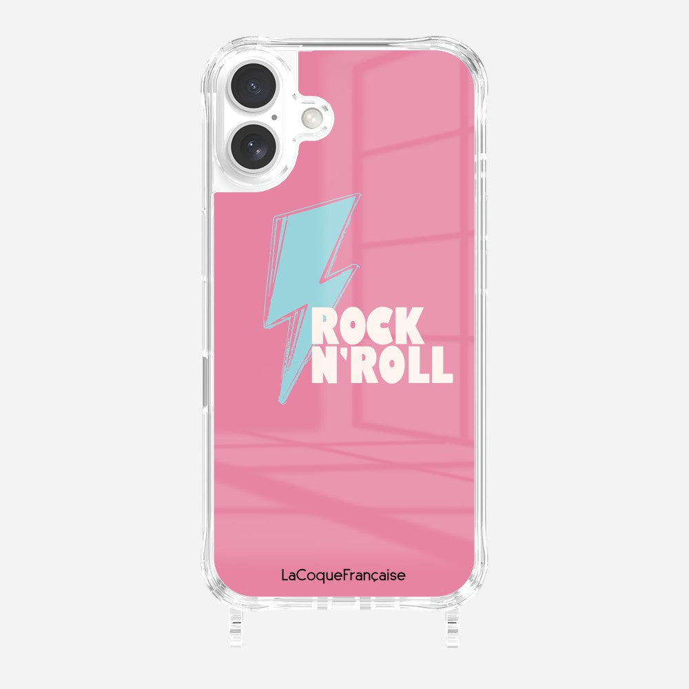 Coque Anneaux Imprimee Rock Eclair Bleu - 24
