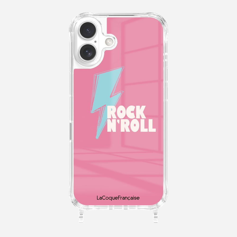 Coque Anneaux Imprimee Rock Eclair Bleu - 23
