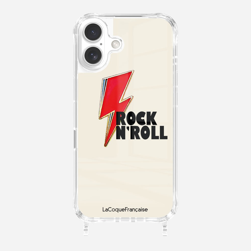 Coque Anneaux Imprimee Rock Eclair Rouge