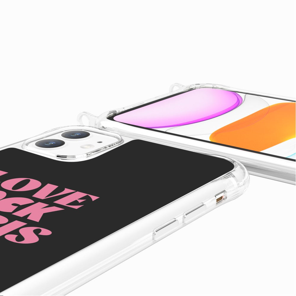 Coque Anneaux Imprimee Love Paris Rock Rose - 65