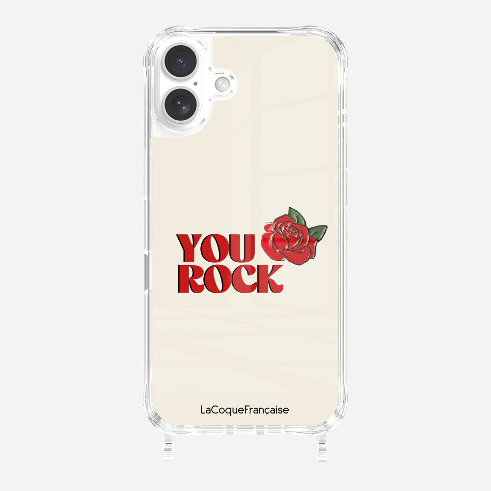 Coque Anneaux Imprimee You Rock Beige - 21