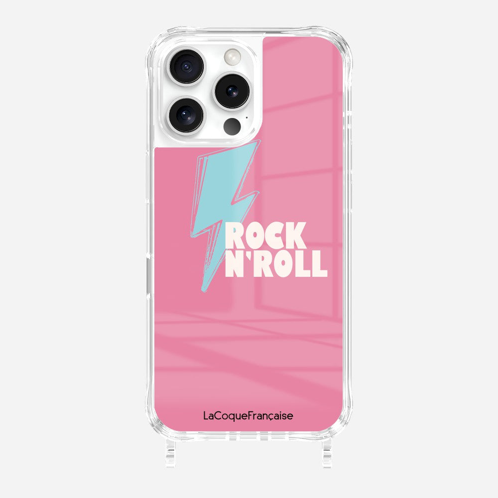 Coque Anneaux Imprimee Rock Eclair Bleu - 22