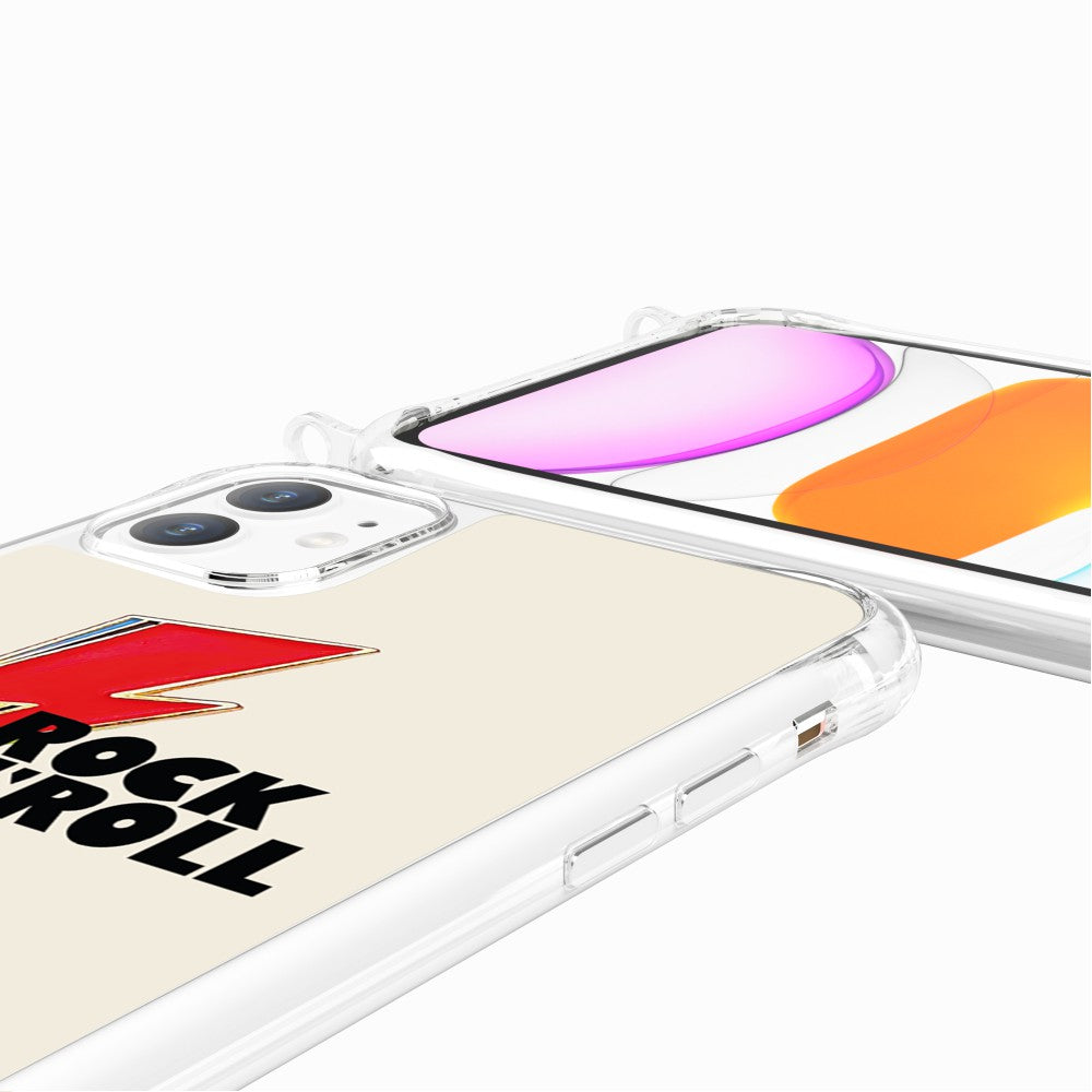 Coque Anneaux Imprimee Rock Eclair Rouge - 65