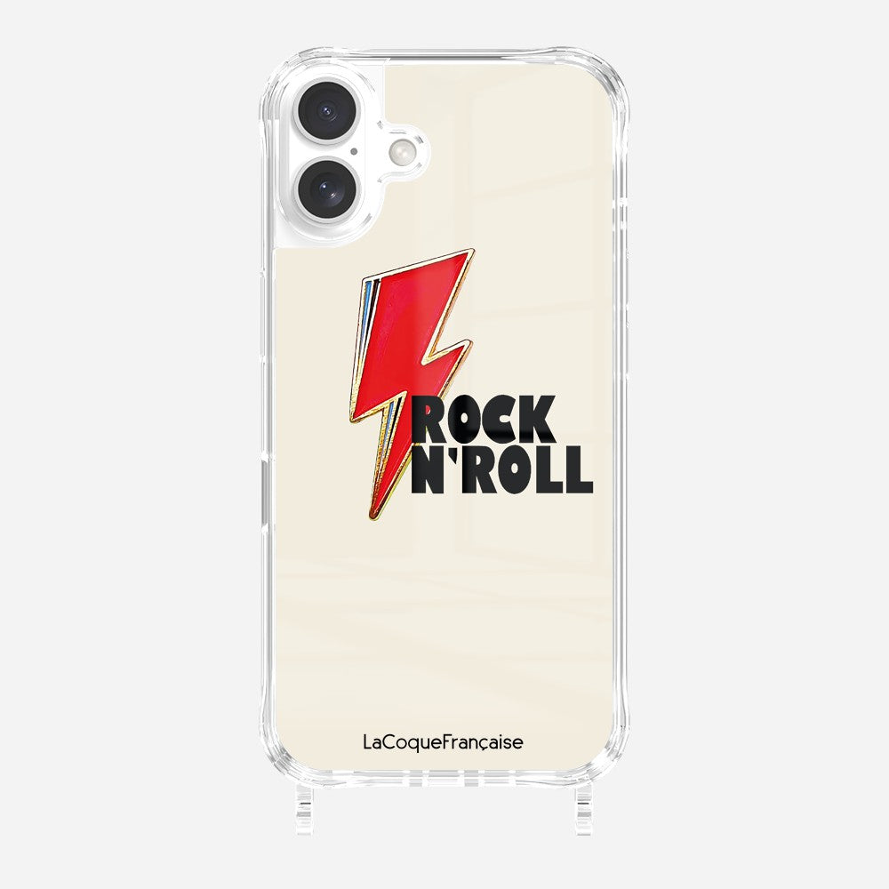 Coque Anneaux Imprimee Rock Eclair Rouge