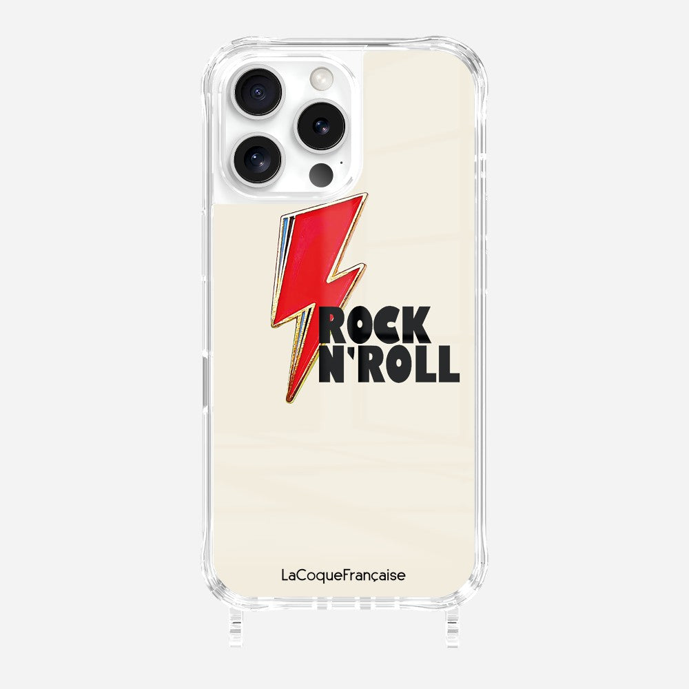 Coque Anneaux Imprimee Rock Eclair Rouge