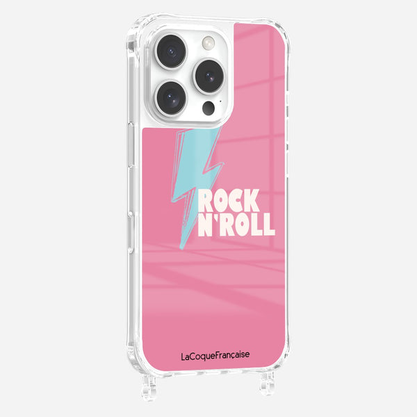 Coque Anneaux Imprimee Rock Eclair Bleu