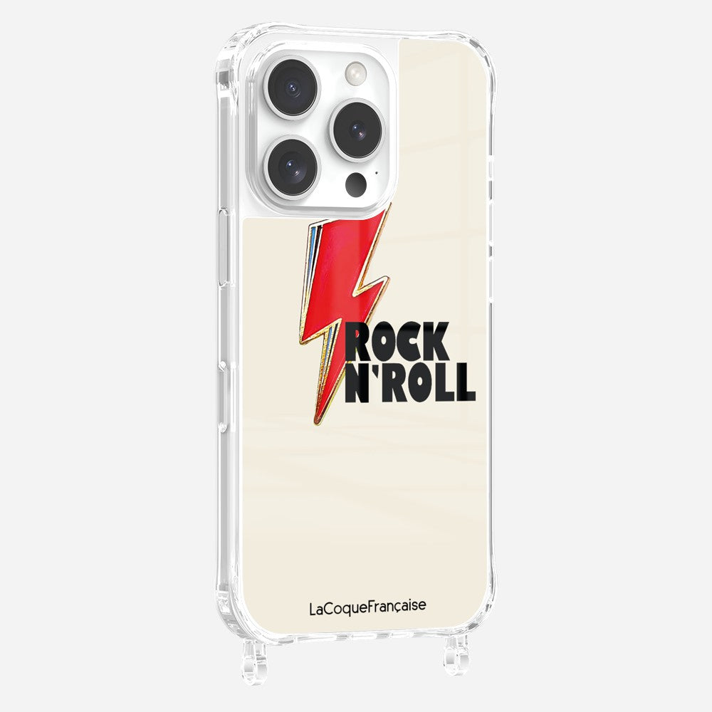 Coque Anneaux Imprimee Rock Eclair Rouge
