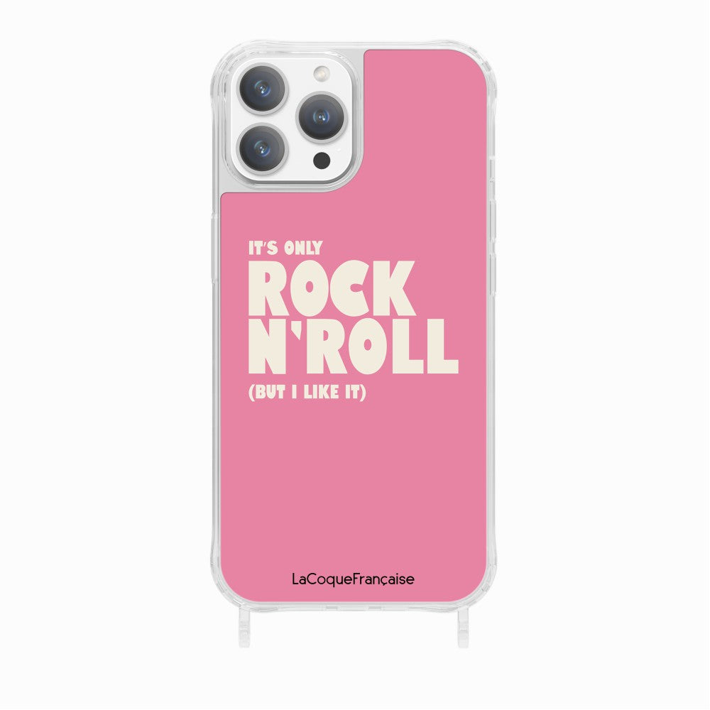 Coque Anneaux Imprimee Rock N'roll Rose