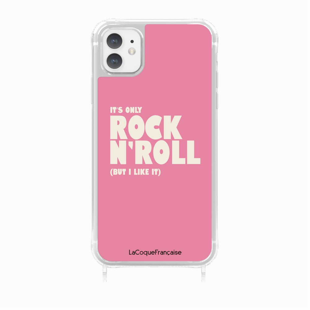Coque Anneaux Imprimee Rock N'roll Rose