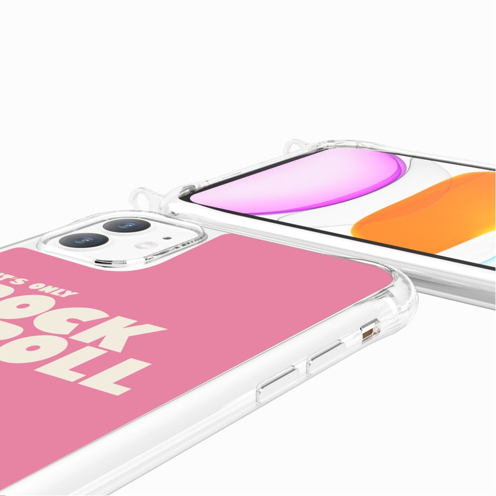 Coque Anneaux Imprimee Rock N'roll Rose - 65