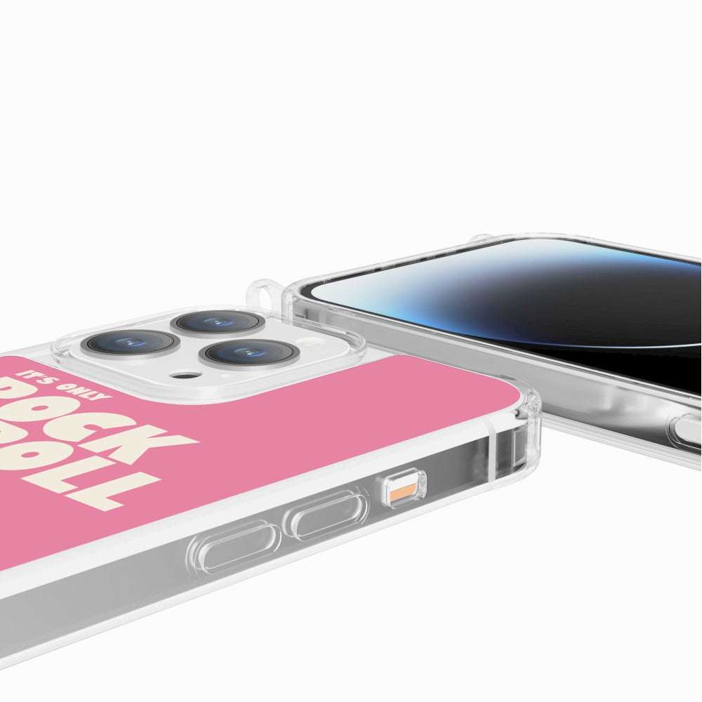 Coque Anneaux Imprimee Rock N'roll Rose - 62