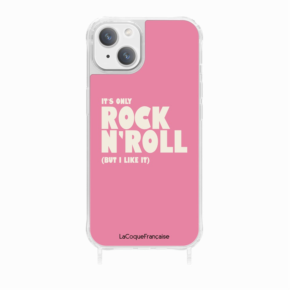 Coque Anneaux Imprimee Rock N'roll Rose