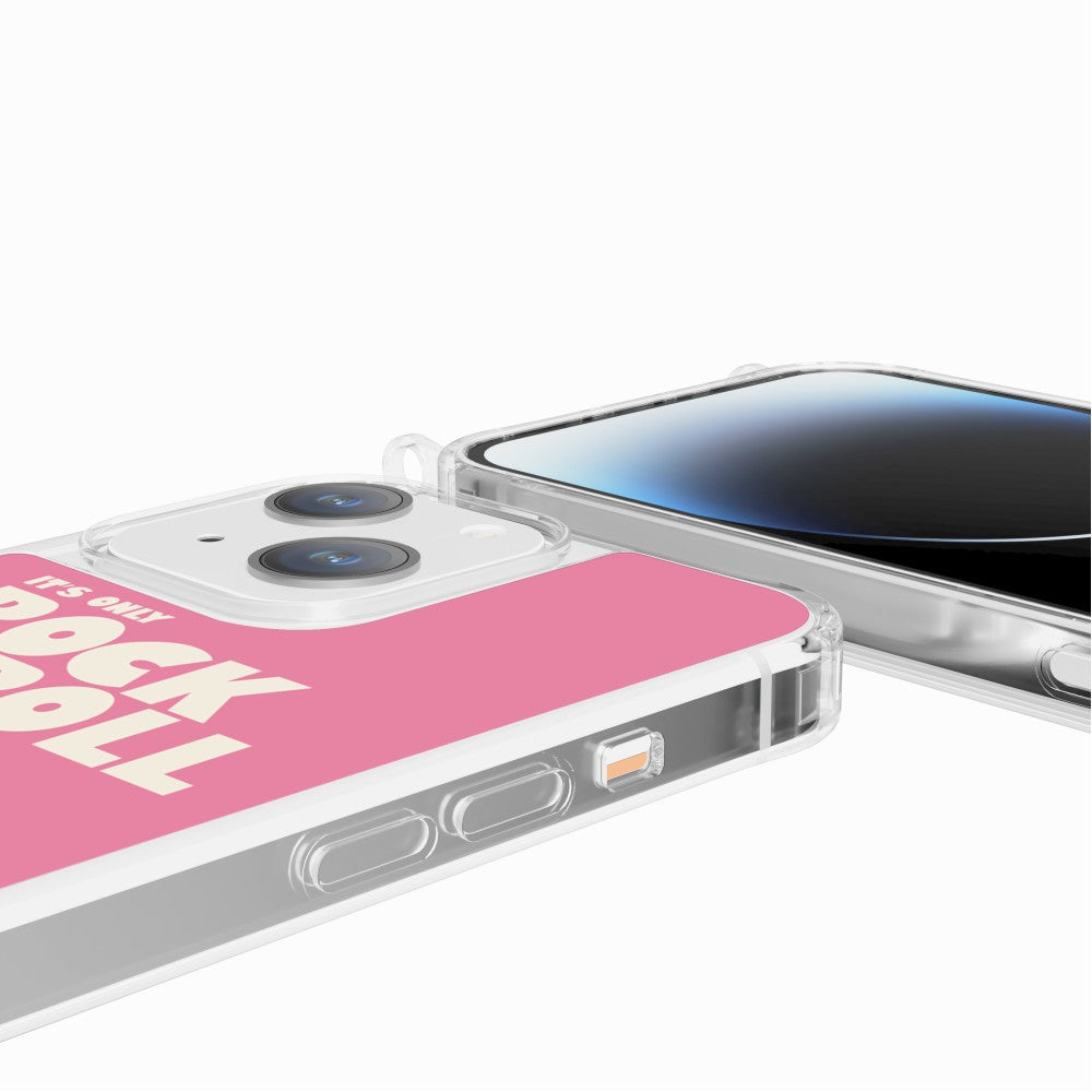 Coque Anneaux Imprimee Rock N'roll Rose - 46