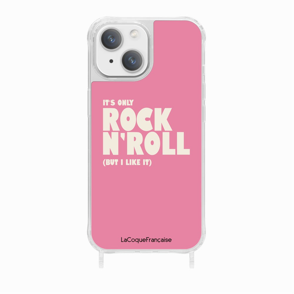 Coque Anneaux Imprimee Rock N'roll Rose