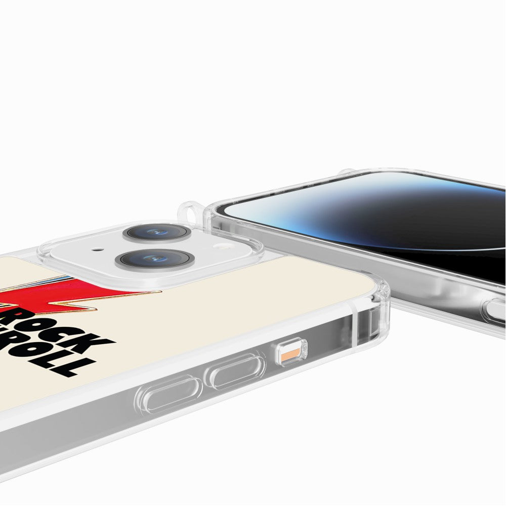 Coque Anneaux Imprimee Rock Eclair Rouge