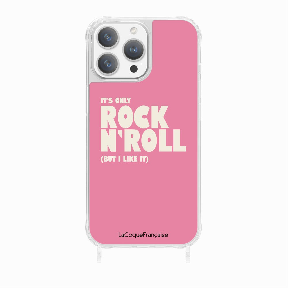 Coque Anneaux Imprimee Rock N'roll Rose