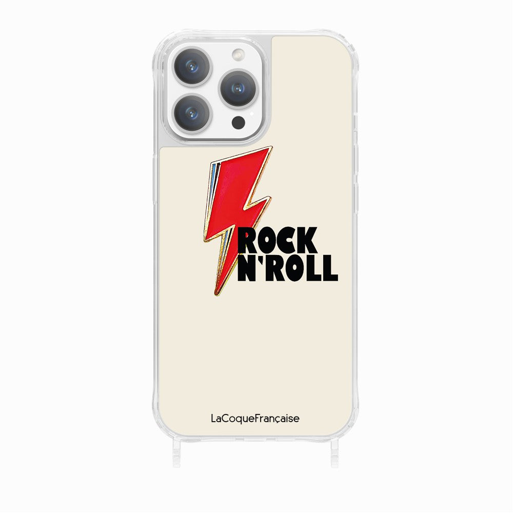 Coque Anneaux Imprimee Rock Eclair Rouge