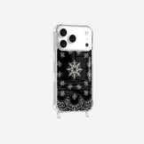Coque Anneaux Imprimee Bandana Noir - 4