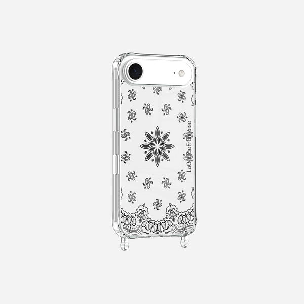 Coque Anneaux Imprimee Bandana Blanc