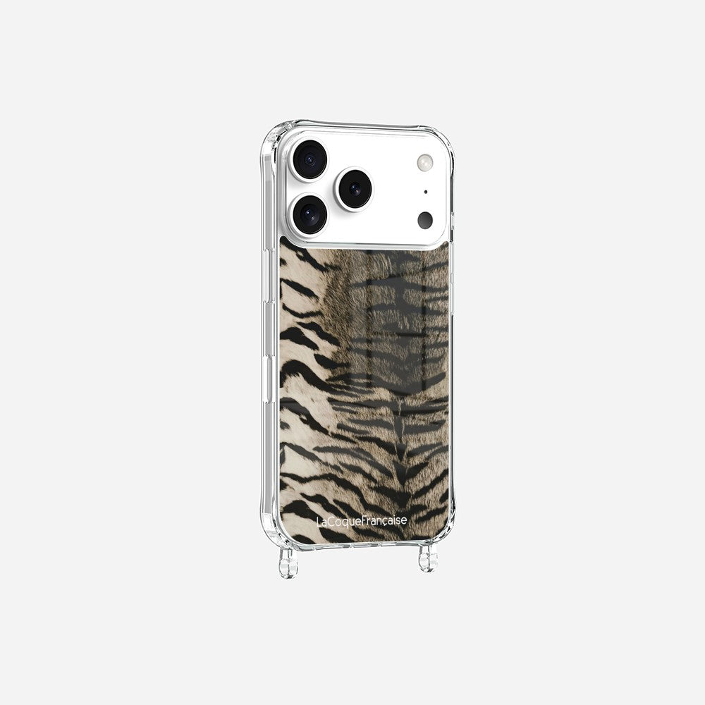 Coque Anneaux Imprimee Zebre Gris - 3
