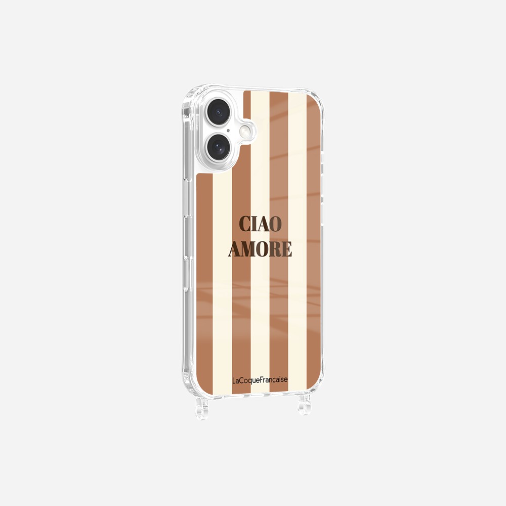 Ciao Amore Beige Printed Rings Case