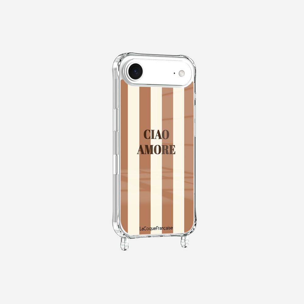 Coque Anneaux Imprimee Ciao Amore Beige - 3