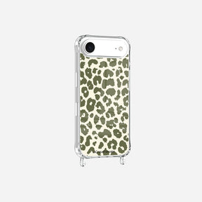 Coque Anneaux Imprimee Leopard Kaki