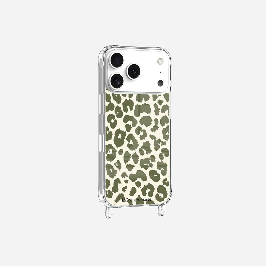 Coque Anneaux Imprimee Leopard Kaki - 4