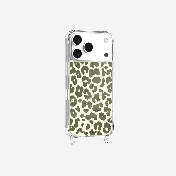 Coque Anneaux Imprimee Leopard Kaki - 3
