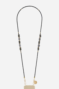 Chaine Longue Chiara Noir 120 cm
