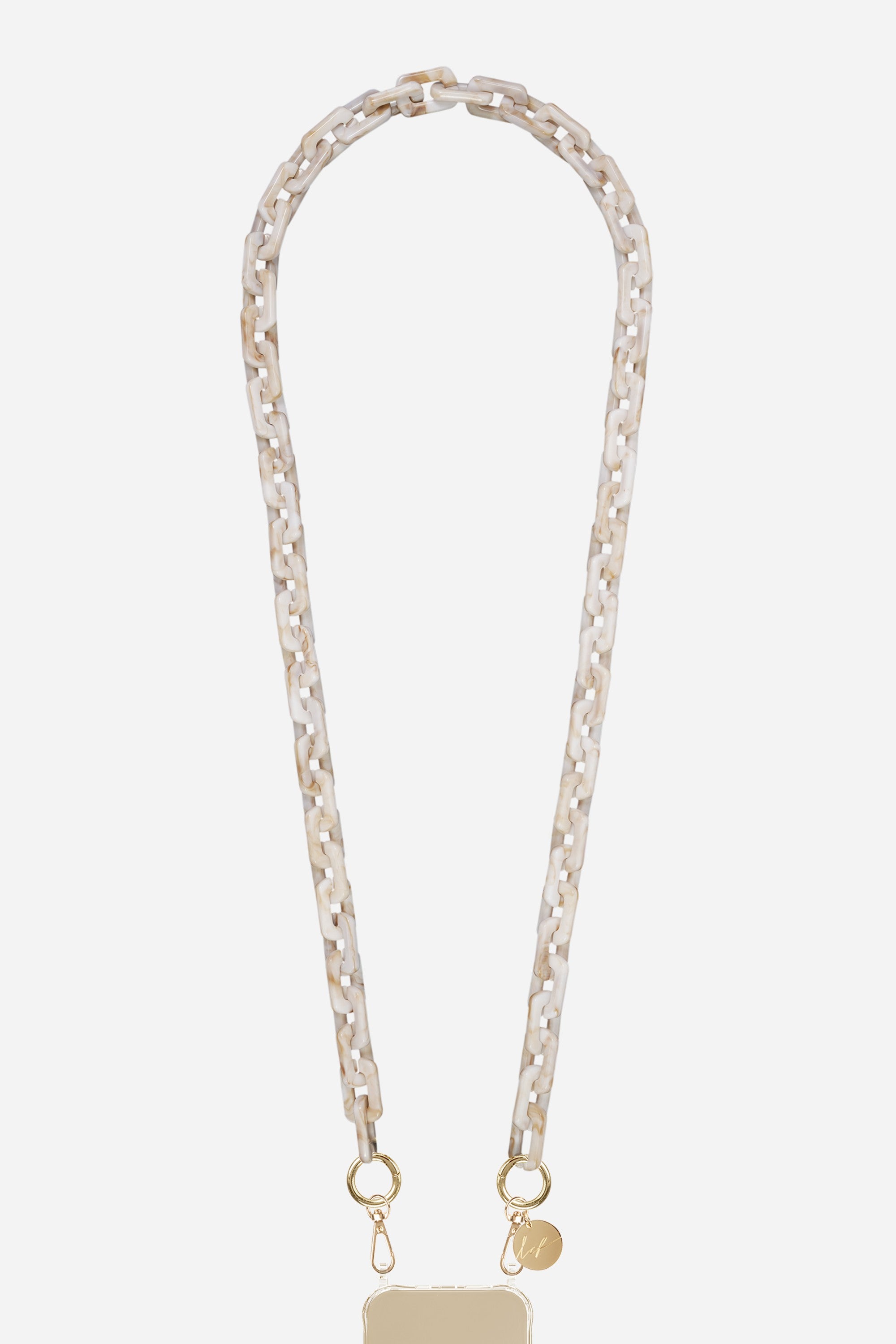 Chaine Longue Emmy Beige 120 cm