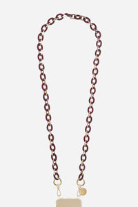 Chaine Longue Cassy Bordeaux 120 cm
