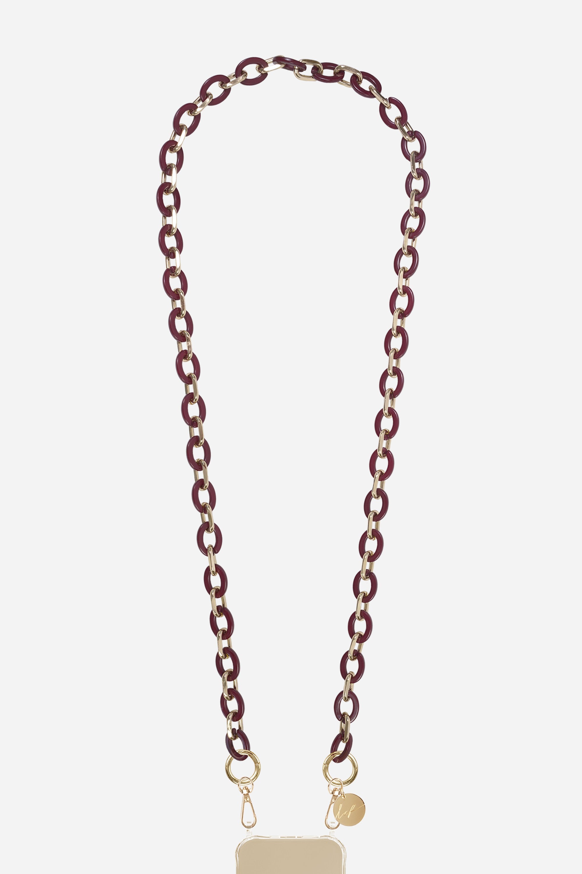 Chaine Longue Cassy Bordeaux 120 cm