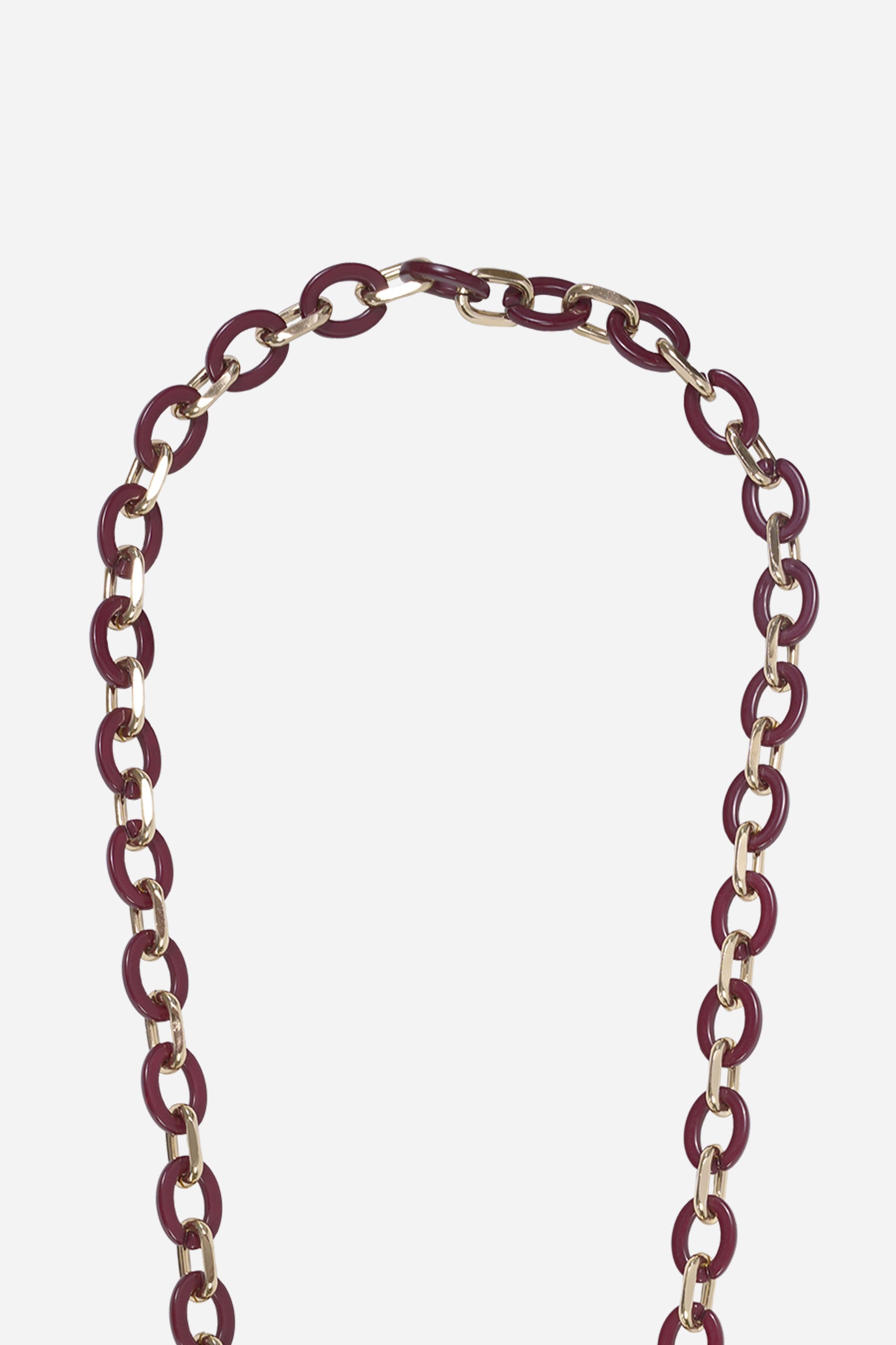 Chaine Longue Cassy Bordeaux 120 cm