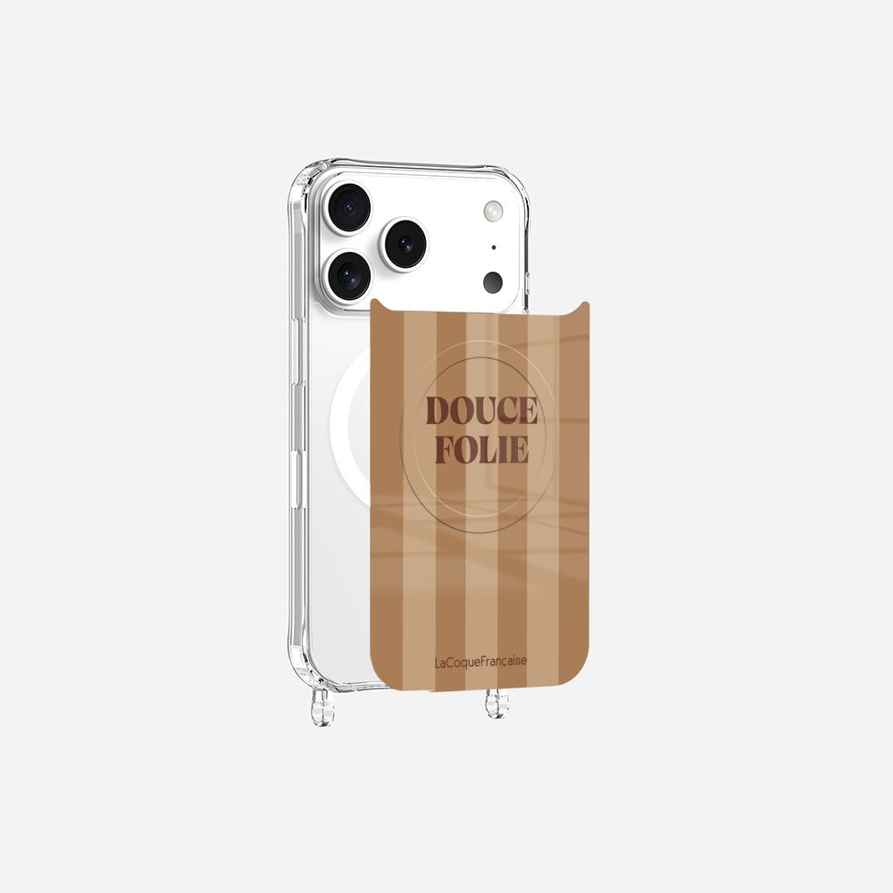 Coque Anneaux Magnetique Imprimee Douce Folie Ocre