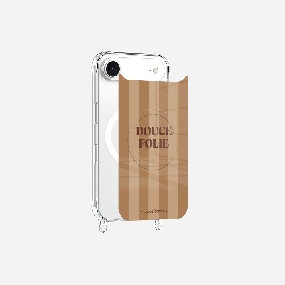Coque Anneaux Magnetique Imprimee Douce Folie Ocre