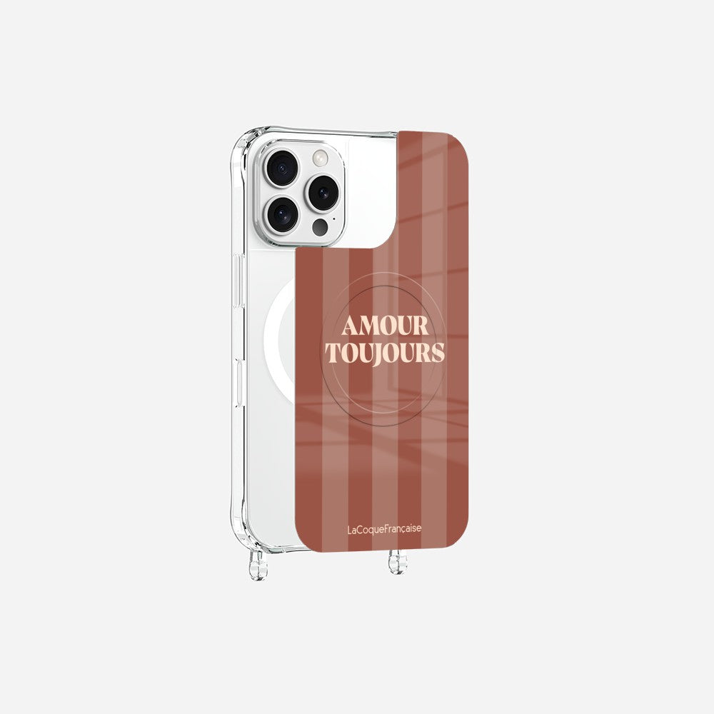 Coque Anneaux Magnetique Imprimee Amour Toujours Terracotta