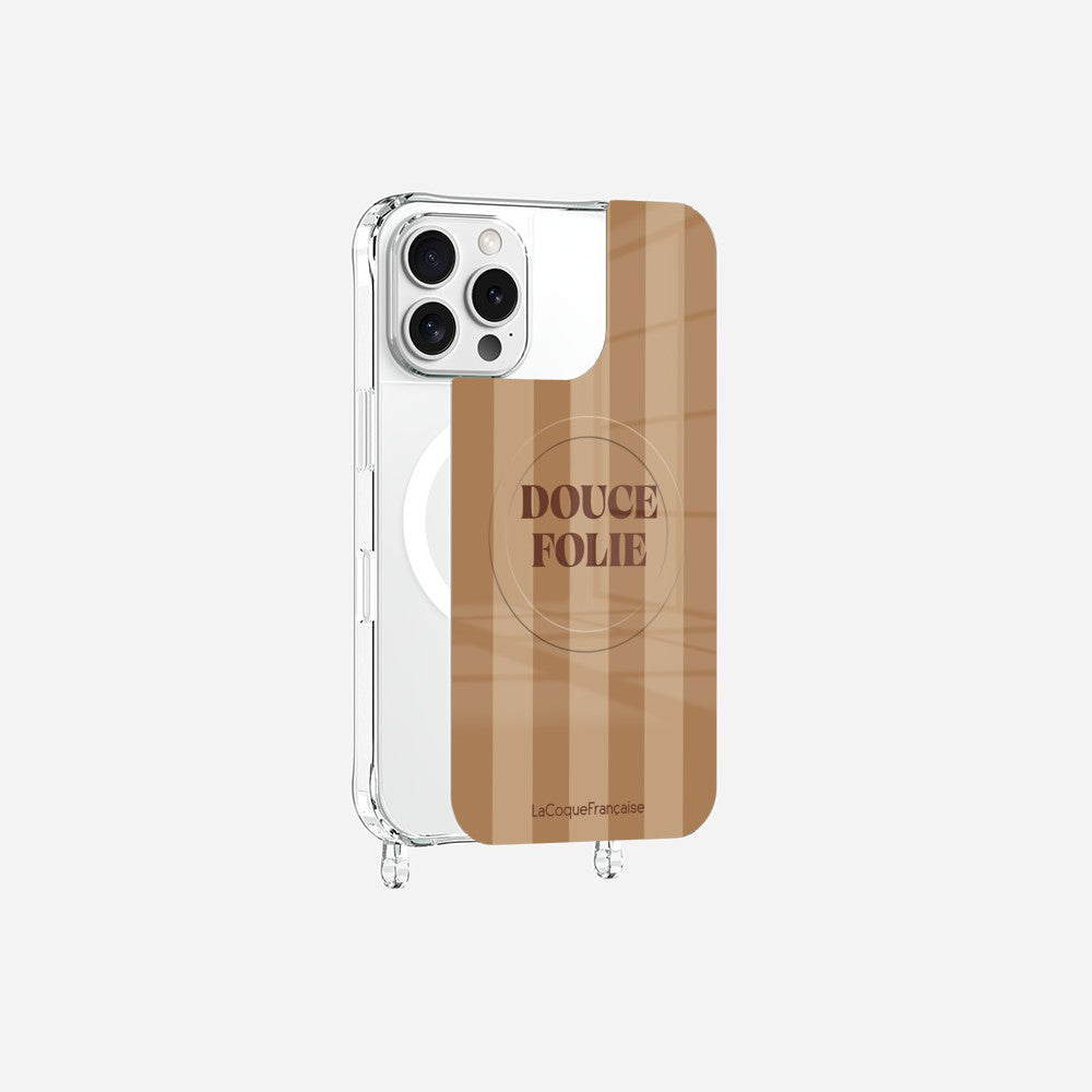 Coque Anneaux Magnetique Imprimee Douce Folie Ocre