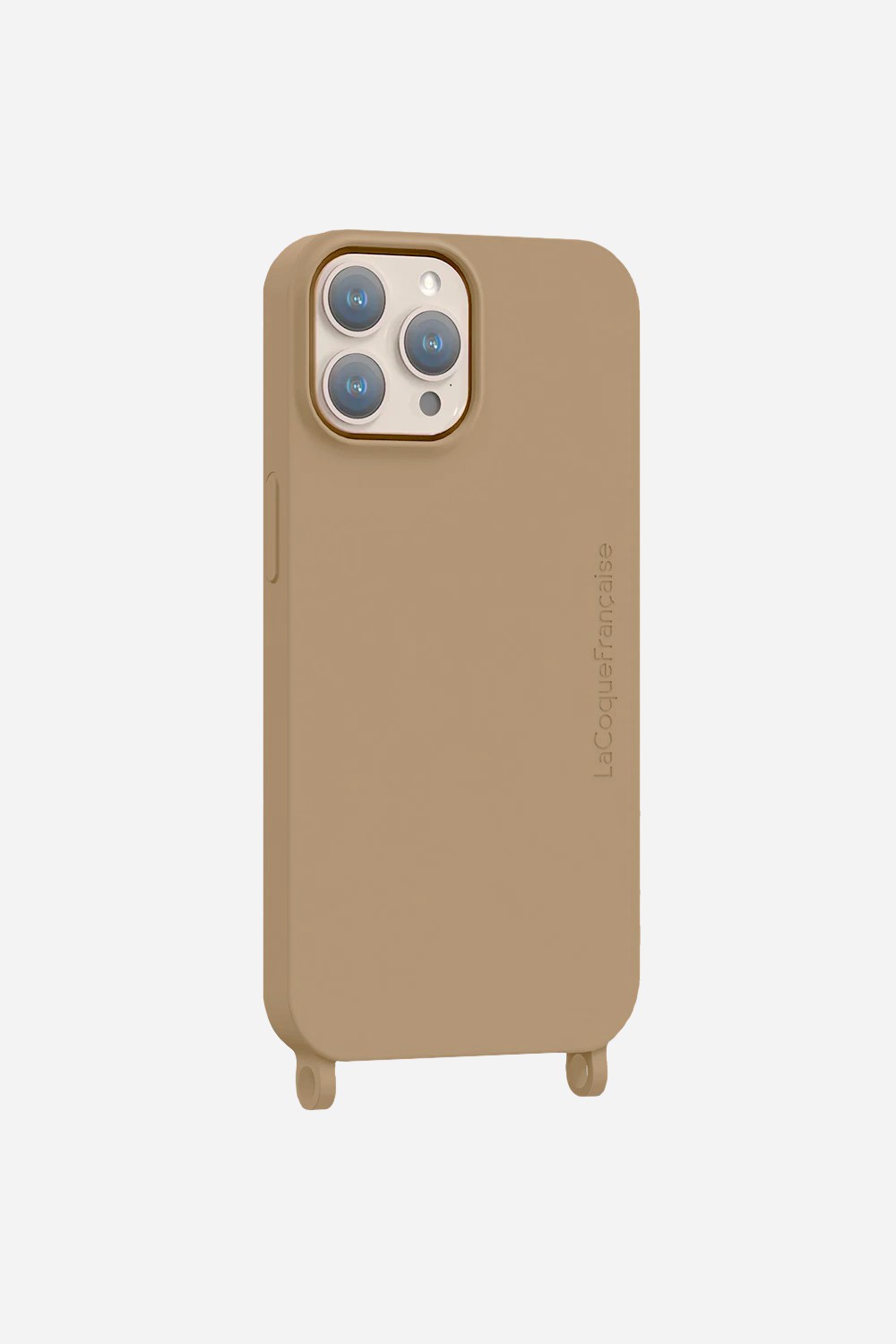 Coque Anneaux Soft Touch Beige