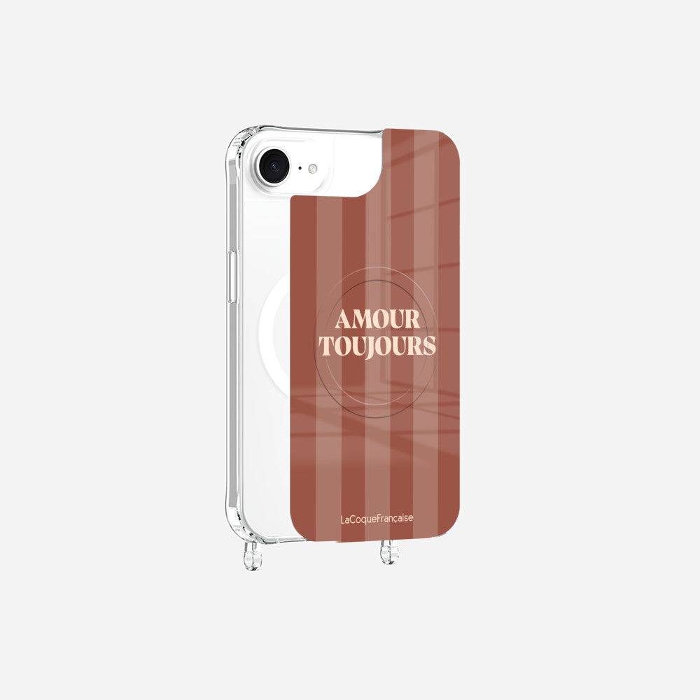 Coque Anneaux Magnetique Imprimee Amour Toujours Terracotta