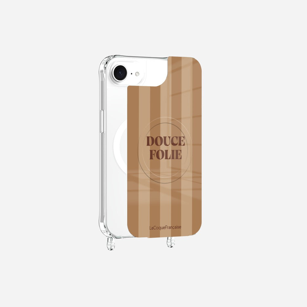 Coque Anneaux Magnetique Imprimee Douce Folie Ocre
